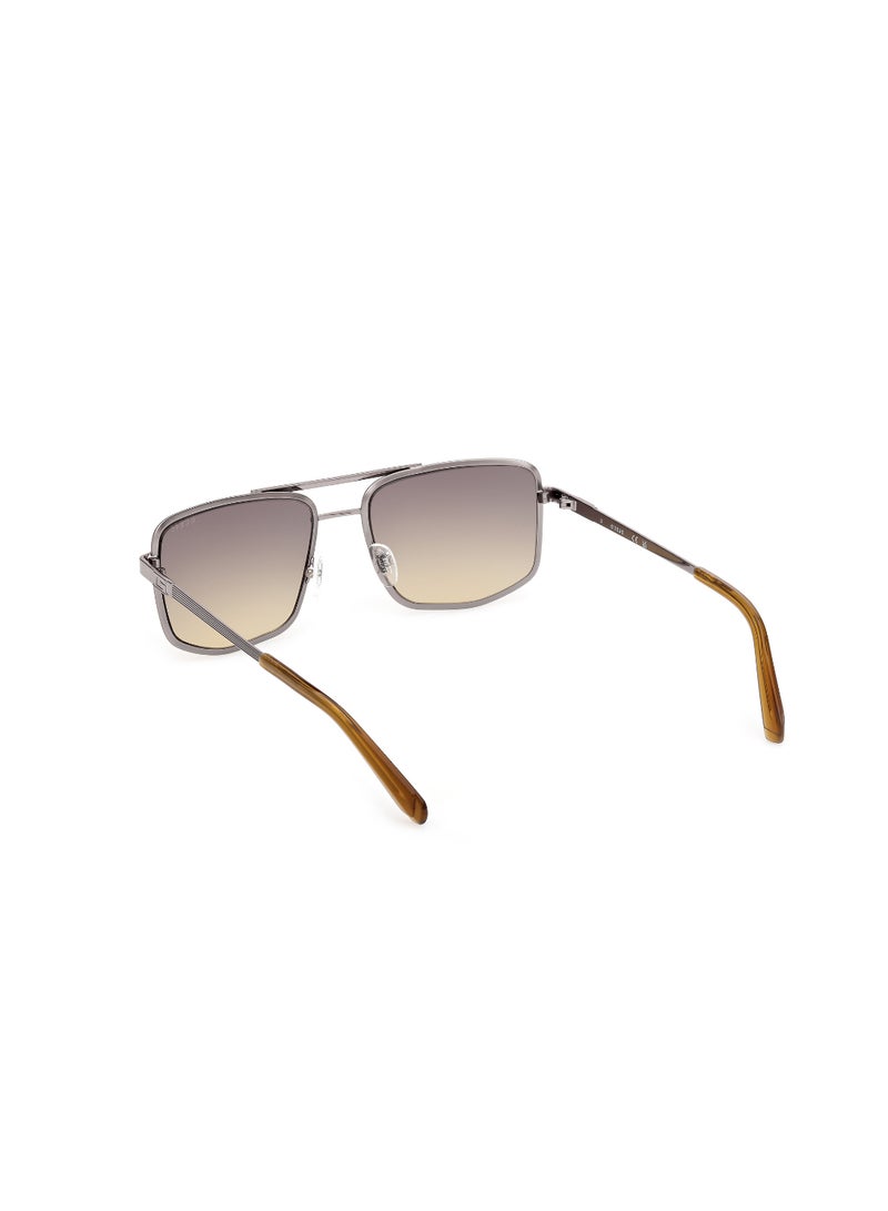 GUESS FULL RIM MALE NAVIGATOR GREY METAL SUNGLASSES - Image 3
