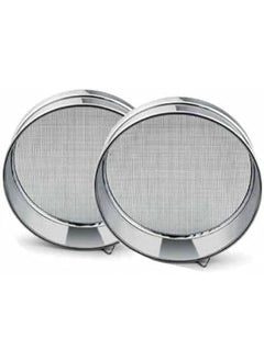 mayoo mayoo Stainless Steel Flour channi SpicesFood Strainers Atta Chalni Sieves for Kitchen Pack of 2  - Image 2