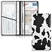 xigua Cow Print Car Registration and Insurance HolderLeather Registration and Insurance Card Holder Vehicle Glove Box Organizer for Documents Driver License and Cards 1 - Image 2