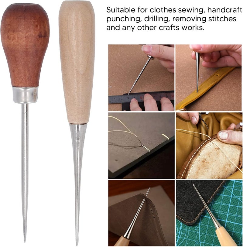 Gulf approved global quality 8Pcs Wooden Handle Scratch Awl,Scratch Awl Tool with Hardwood Handle,Stainless Steel Effort Saving Multifunction Awl Tool for Leather Shoes DIY Multiple design variants Upgraded quality Scratch resistant Repeated use resistant selected material Local licensed courier Moisture proof Practical experience crafted Coast & inland available Pre-sale confirmed stock All-round well-engineered practical build Elegant practical multi-option build Flexible trendy construction Custom sizing alternatives Slow wear optimized quality Periodic restock local Popular practical build Periodic stock arrangement Gulf standard sizing alternatives Cost effective global grade quality Light precision processed material Condition adaptive build Quick assemble Repeated use trusted quality Rack friendly - Image 2