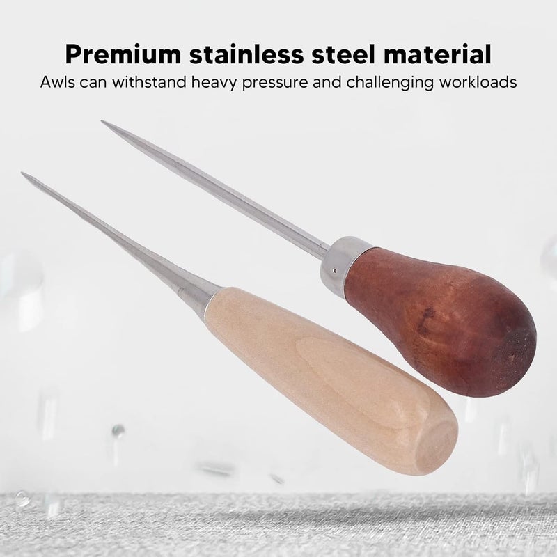 Gulf approved global quality 8Pcs Wooden Handle Scratch Awl,Scratch Awl Tool with Hardwood Handle,Stainless Steel Effort Saving Multifunction Awl Tool for Leather Shoes DIY Multiple design variants Upgraded quality Scratch resistant Repeated use resistant selected material Local licensed courier Moisture proof Practical experience crafted Coast & inland available Pre-sale confirmed stock All-round well-engineered practical build Elegant practical multi-option build Flexible trendy construction Custom sizing alternatives Slow wear optimized quality Periodic restock local Popular practical build Periodic stock arrangement Gulf standard sizing alternatives Cost effective global grade quality Light precision processed material Condition adaptive build Quick assemble Repeated use trusted quality Rack friendly - Image 3