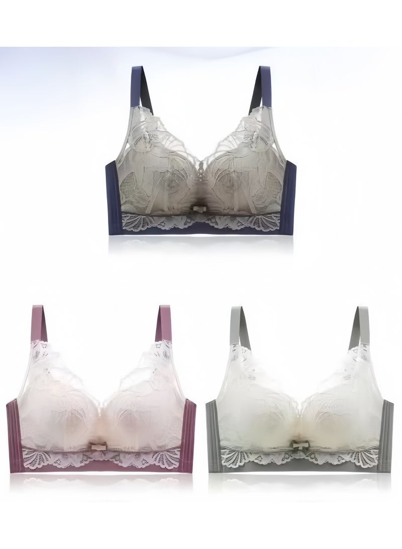 KUYING Brand New Comfortable Skin Friendly Breathable Bra  Set Of 3 - Image 1