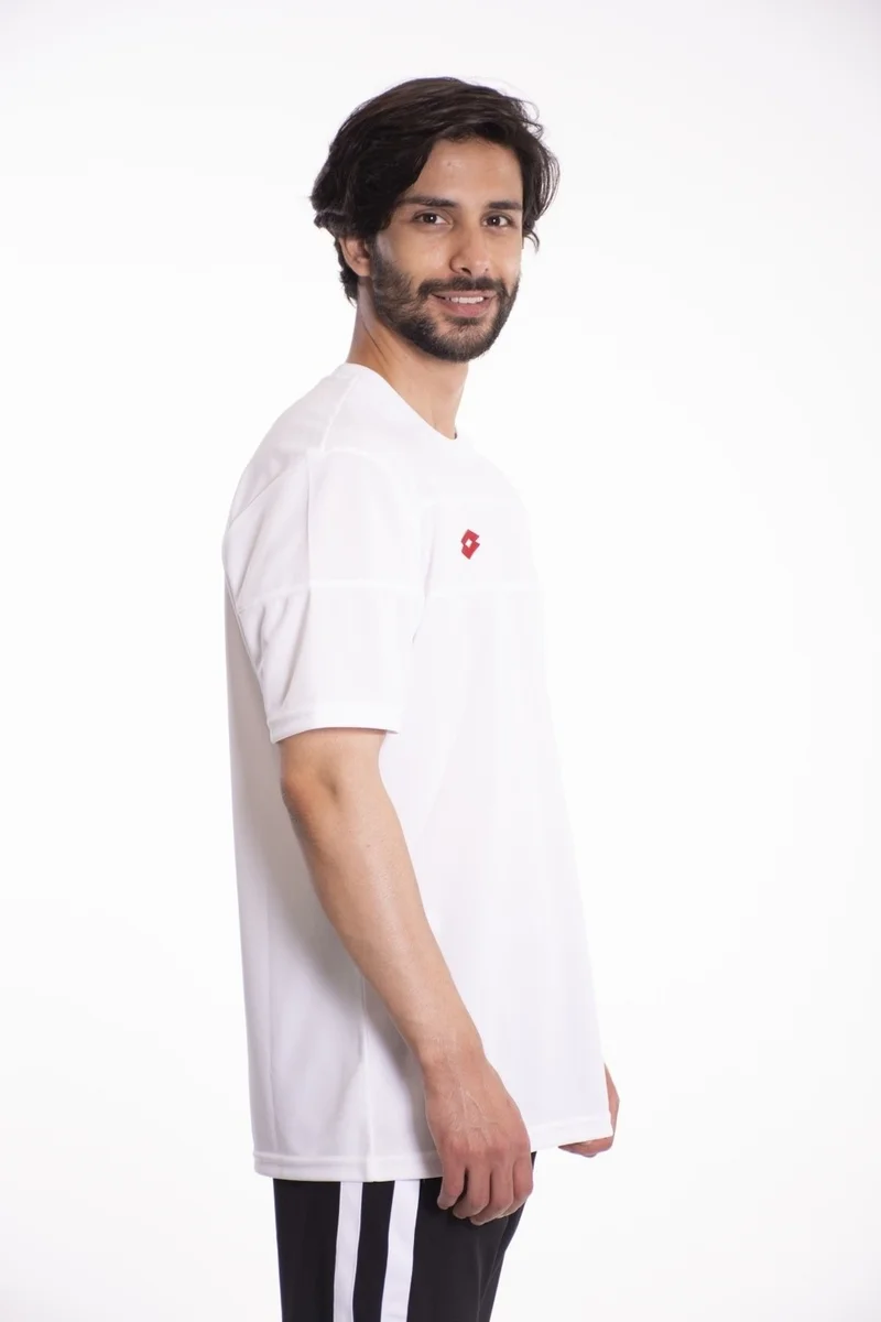 LOTTO T-Shirt Men White/red-Lucca Tee Pl