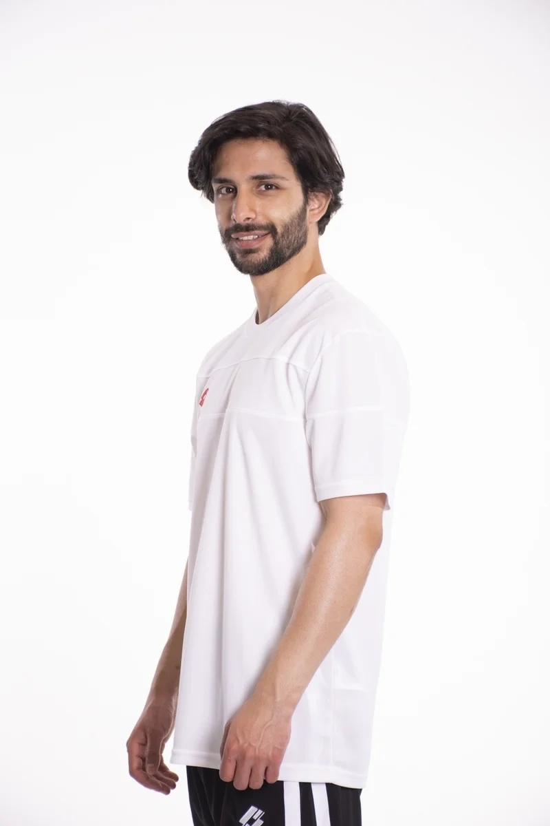 LOTTO T-Shirt Men White/red-Lucca Tee Pl