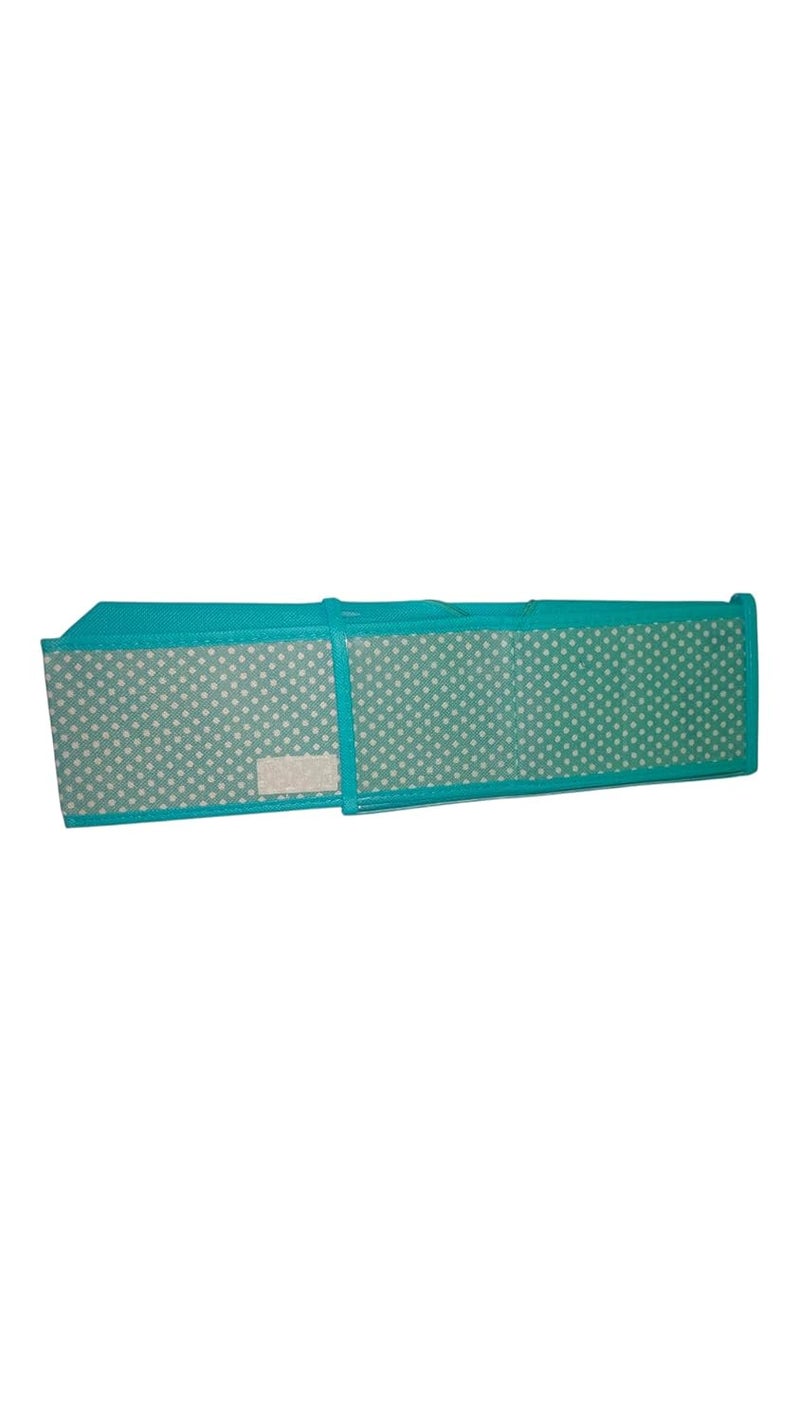 MultiCompartment Mesh Storage Organiser Turquoise Clear Top Cover 12 Sections  - Image 3