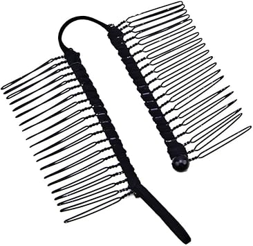 Quupy Banana Hair Clips Stretch Vintage Hair Clincher Combs Tool for Thin Curly Hair NonSlip Ponytail Holder Hair Grip Catch Clamp Curly Wavy Hair Styling Accessories - Image 2
