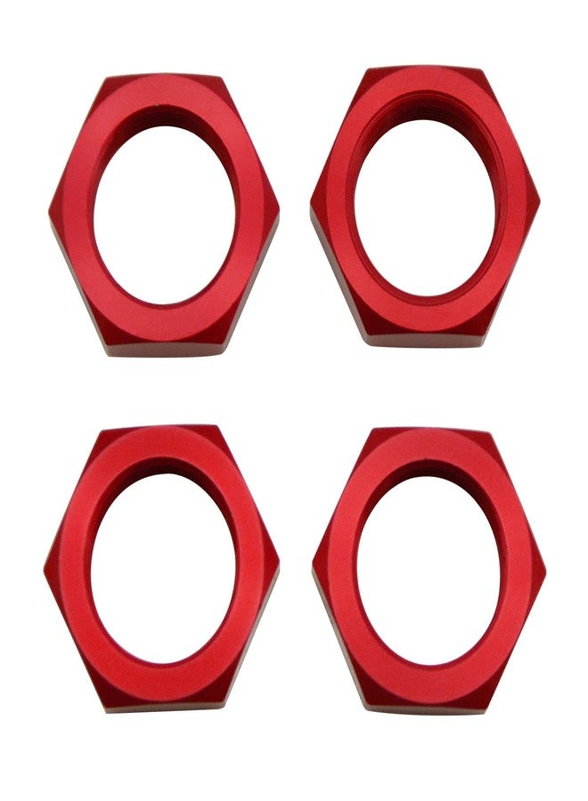 FLMLF Aluminium Wheel Nut Set 24MM Red for 1/5 Scale Hpi RV Km Baja 5b RC Car Parts - Image 1