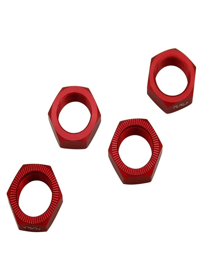FLMLF Aluminium Wheel Nut Set 24MM Red for 1/5 Scale Hpi RV Km Baja 5b RC Car Parts - Image 4