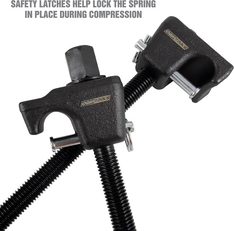 OEMTOOLS 27036 10.75 Inch MacPherson Strut Spring Compressor, Set of 2 Universal Spring Compressor Tool Automotive, 9.75 Inch Maximum Safe Opening, Carrying Case Included - Image 4