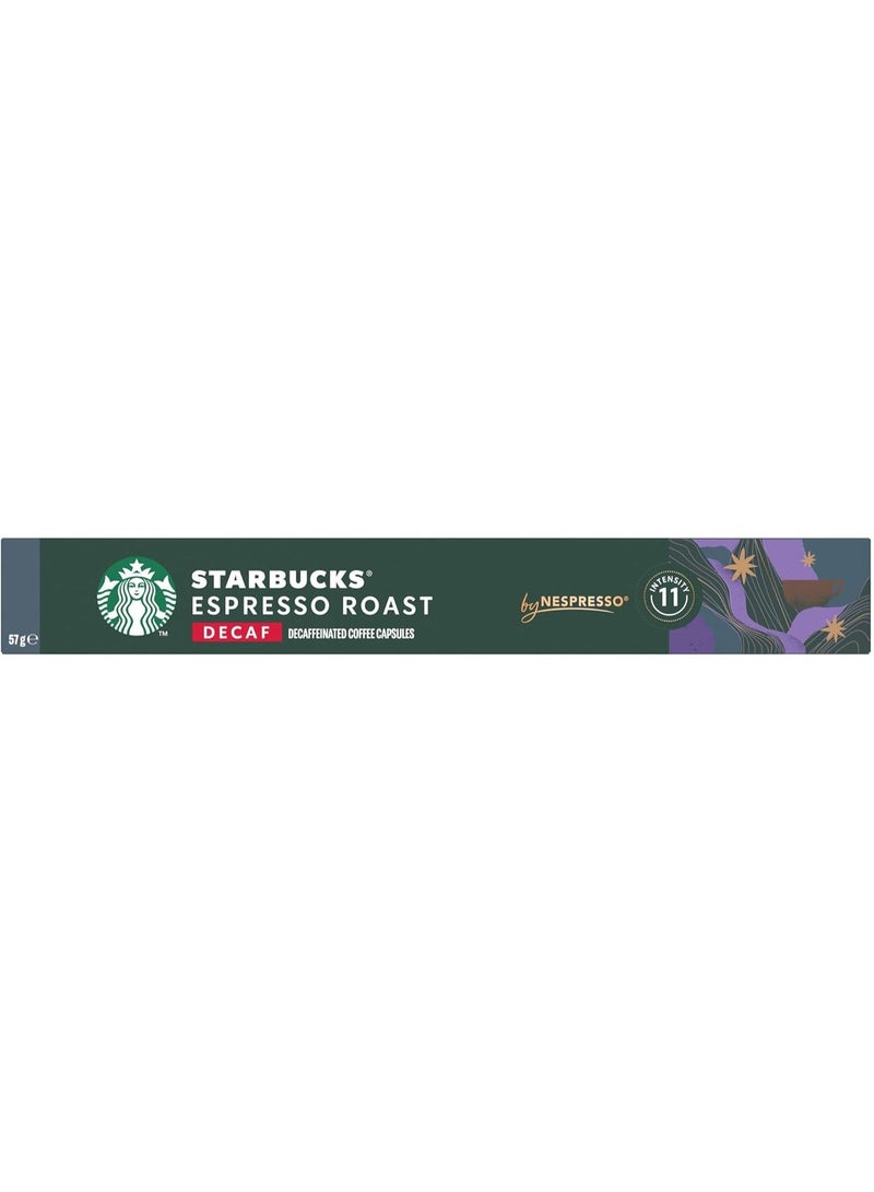 Starbucks Nespresso Decaf Espresso Roast 10 Coffee Capsules 57g - Image 3