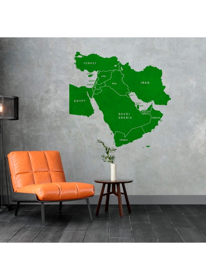MAXPIX LLC Middle East Map Wall Sticker, Global World Map Vinyl Decal - Image 4