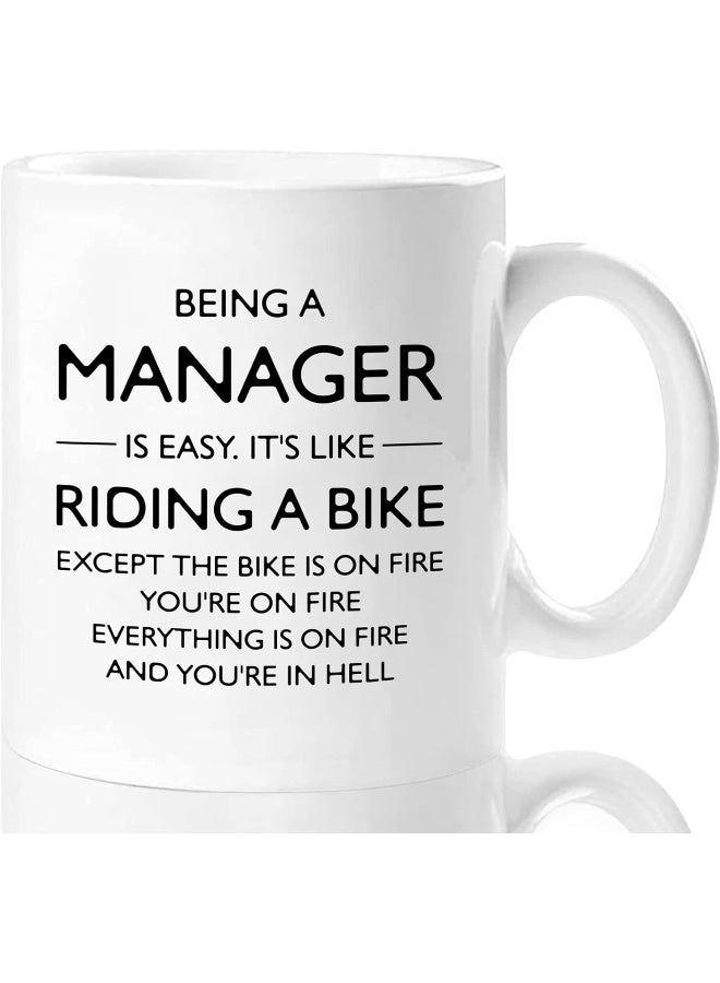 Spoil Your Wall كوب قهوة Shqiueos Manager، هدايا للمدير والزعيم والرئيسة، هدية المدير للنساء، فكرة هدايا تقدير المدير، كوب مضحك للمدير من Spoil Your Wall - Image 1