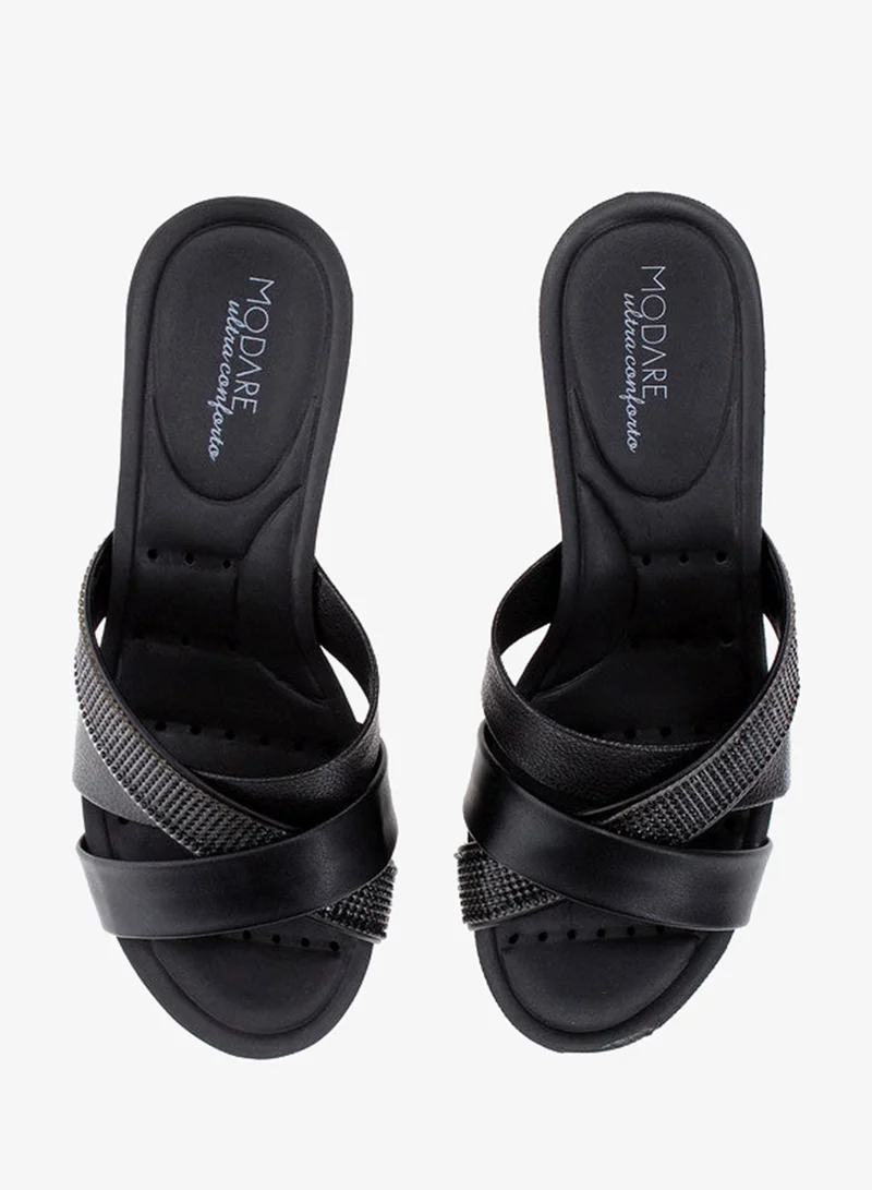 Modare Black High Heels Sandals with Back Strap – Elegant sling Back Heels for Girls & Ladies for Women | Best Price UAE