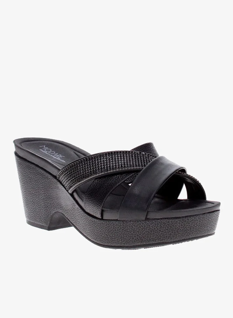 مودار صنادل بكعب عالٍ مع حزام خلفي - أحذية أنيقة بكعب عالٍ للفتيات والسيدات