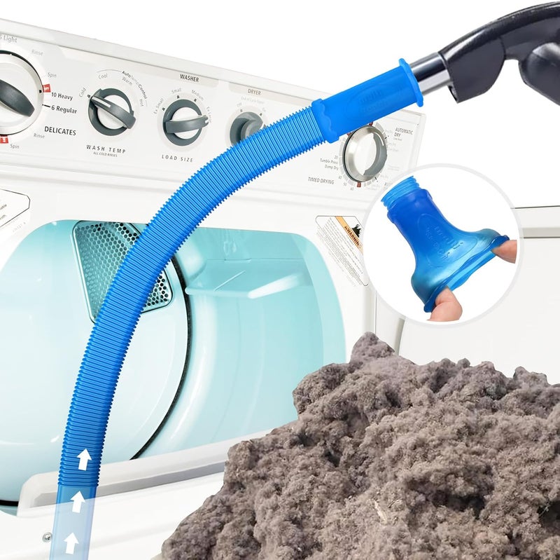 Sealegend مجموعة سيلاجيند لتنظيف فتحة مجفف الملابس مع ملحق خرطوم مكنسة كهربائية متوافق مع معظم المكانس الكهربائية، إمدادات تنظيف مزيل الوبر السريع - Image 1