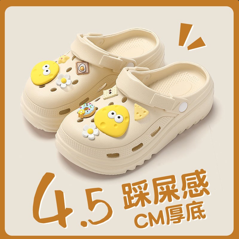 Half Ladies In Public Room At The End Of Summer Public Room Baotou Father-In-Law Office Beach Shoes Wear Slippers Nurse Office - Image 1