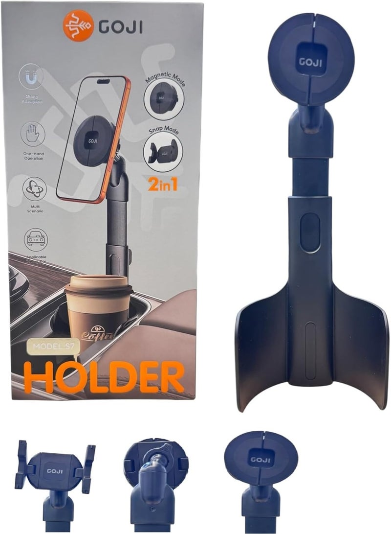 GOJI S7 2-in-1 Magnetic Car Phone Holder | Dashboard & Air Vent Mount | Strong Magnetic Grip & Snap Clamp | One-Hand Operation | Universal Smartphone Mount for iPhone, Samsung, Huawei | 360° Adjustable Viewing Angle for Safe GPS Navigation & Hands-Free Calls - Image 5