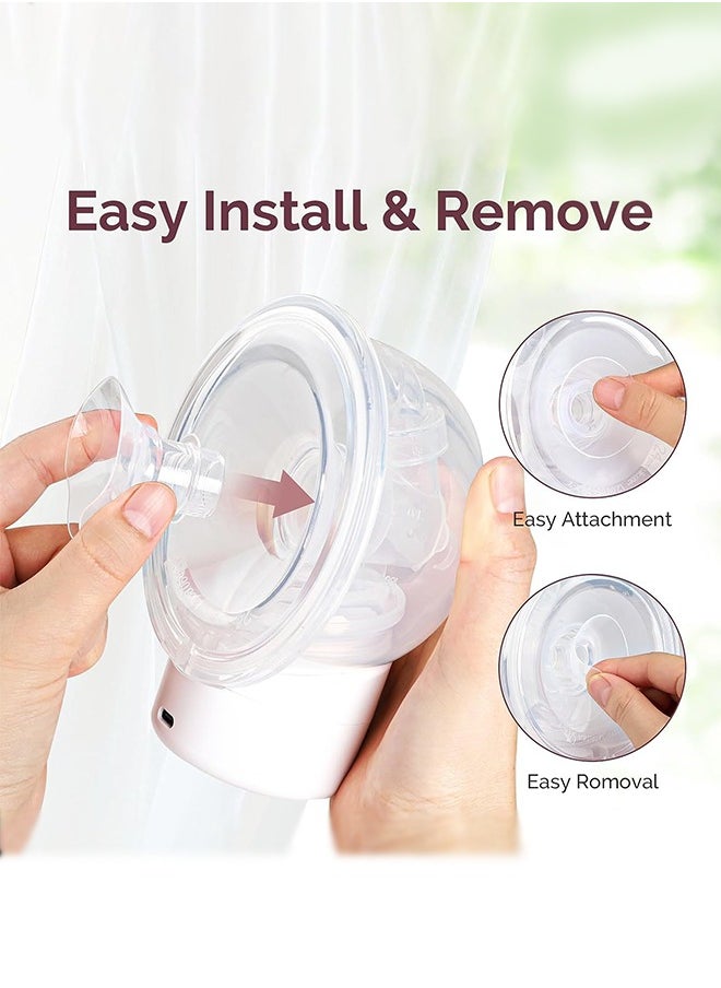 spa luxetique - 9 Pack Breast Milk Pump Inserts 13/15/17/19/21mm Compatible with Momcozy Wearable Breast Pump, for TSRETE/Spectra/Medela 24mm Shields, Include Silicone Diaphragm&Duckbill Valve - Image 1