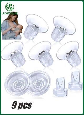 9 Pack Breast Milk Pump Inserts 13/15/17/19/21mm Compatible with Momcozy Wearable Breast Pump, for TSRETE/Spectra/Medela 24mm Shields, Include Silicone Diaphragm&Duckbill Valve - pzsku/ZC6D4D412F4DBBFFEFFCFZ/45/_/1735640961/617f847c-333f-4c99-aba6-c7ee58204278