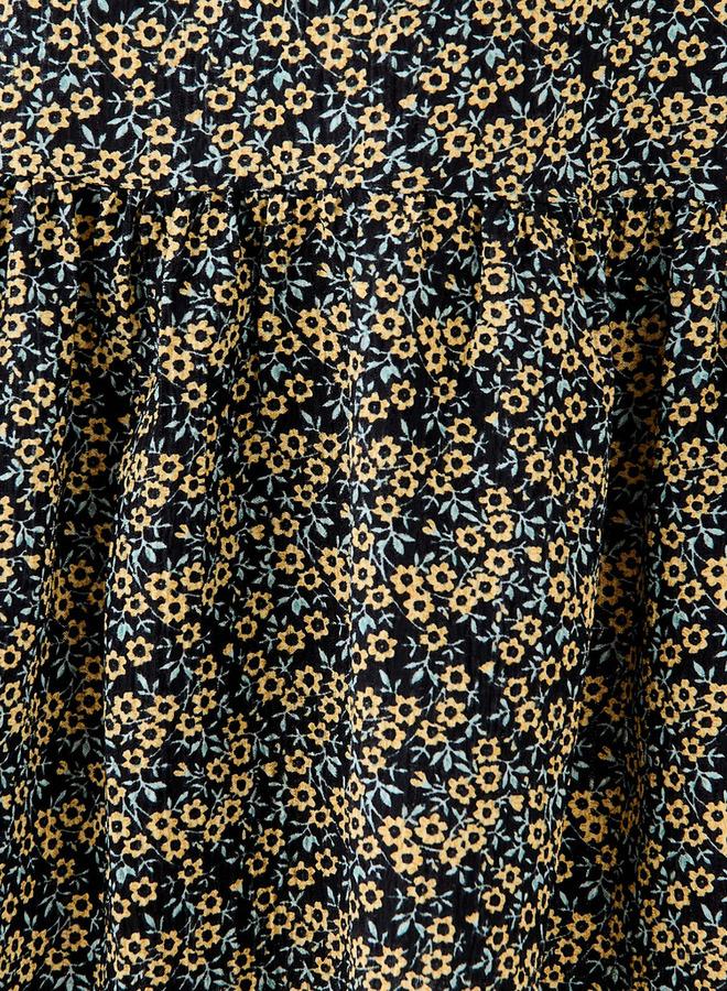Splash FAV Floral Print Midi Dress with Square Neck - Image 5