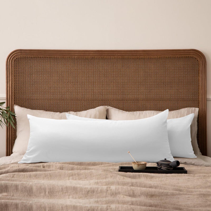 Thmyo 2 Pack 100% Cotton Solid Decorative Lumbar Throw Pillow Covers DIY Throw Pillowcase Blank Sublimation Pillow Cases Heat Transfer White Cushion Cover(14x36 inch  Only Pillowcase  Not Insert) - Image 3