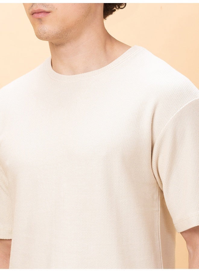 Being Human Mens Chalk Round Neck Short Sleeve T-Shirt - Image 4