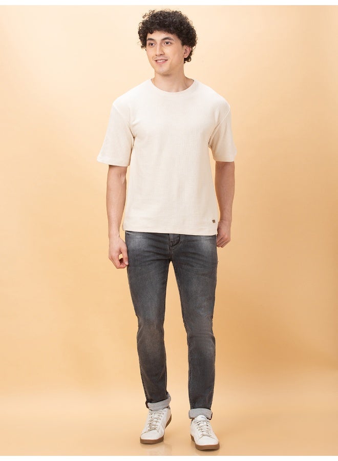 Being Human Mens Chalk Round Neck Short Sleeve T-Shirt - Image 5