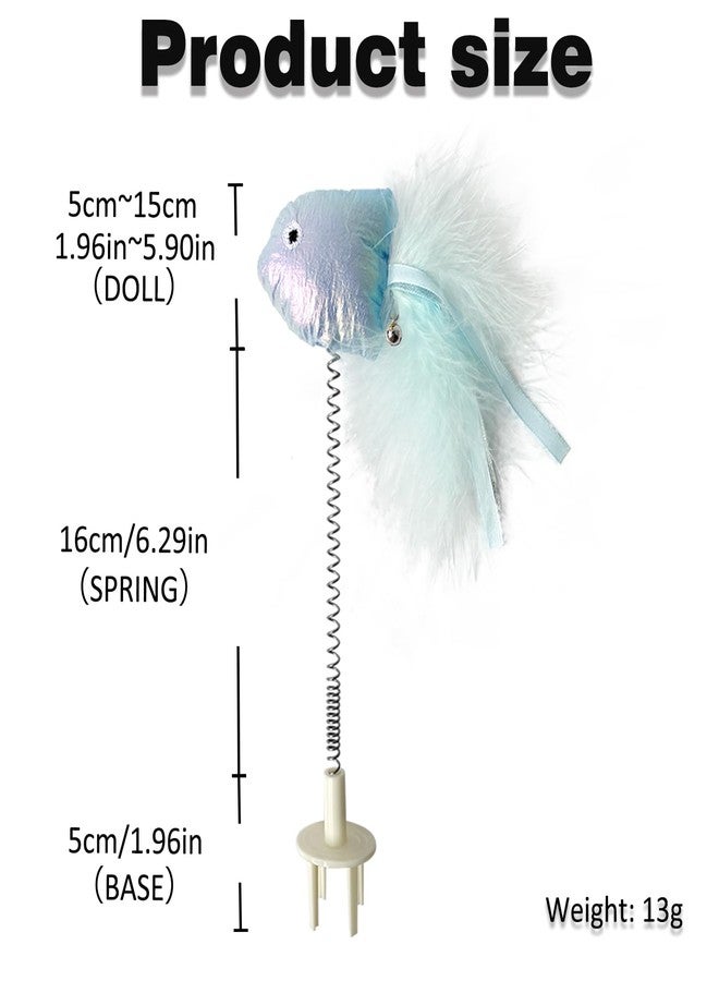 YOOLEETC 5PCS Cat Toys,Cat Wand Toy,Cat Scratcher Toys,Cat Scratcher Plug-ins & Cat Fun Themselves Play Toys,Fun Toy for Cat Kitty Kitten Puppy. (5PCS), Large - Image 3
