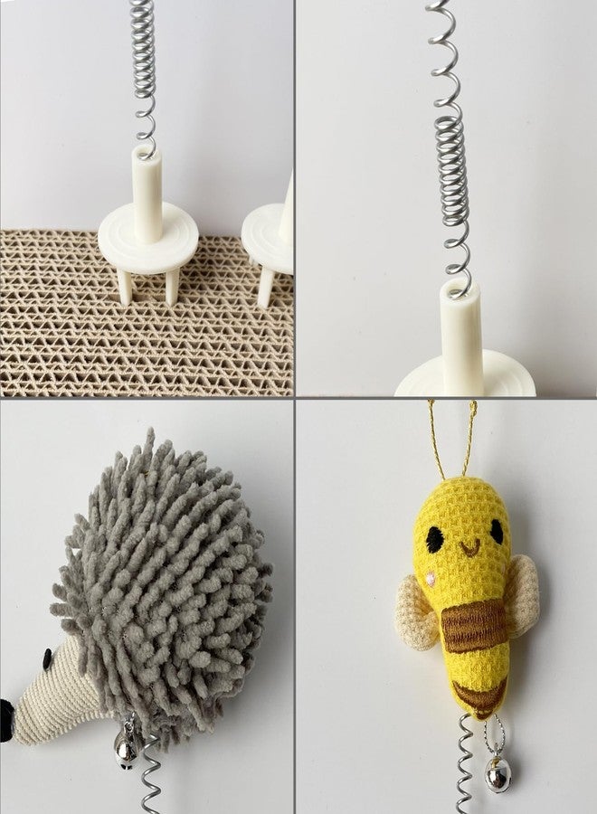 YOOLEETC 5PCS Cat Toys,Cat Wand Toy,Cat Scratcher Toys,Cat Scratcher Plug-ins & Cat Fun Themselves Play Toys,Fun Toy for Cat Kitty Kitten Puppy. (5PCS), Large - Image 4