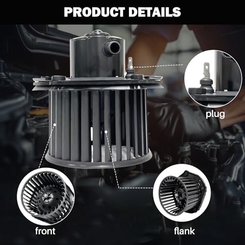 Aspligo Front 700100 AC Heater Blower Motor Fan Fit for Chevy for GMC K1500 K2500 C1500 C2500 C3500 Suburban Tahoe for Cadillac Escalade 19131213, 52498884, 615-00558, 35282, BM0149C, PM149 - Image 3