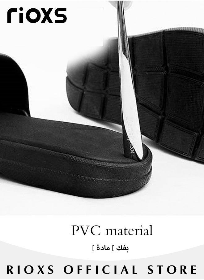 RIOXS - Unisex Shower Slippers Mens Womens Anti-Slip Soft Sole Sandal Slippers For Bathroom Or Indoor Use - Image 1