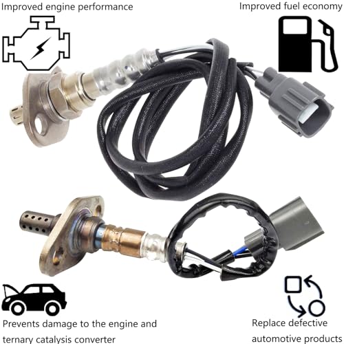 Dropwater Front and Rear Oxygen Sensor Set Compatible with Toyota Tacoma 2001-2004 2.7L 3.4L 2Pcs O2 Sensors 234-9001 234-4189 - Image 4