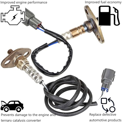 Dropwater Front and Rear Oxygen Sensor Set Compatible with Toyota Tacoma 2001-2004 2.7L 3.4L 2Pcs O2 Sensors 234-9001 234-4189 - Image 3