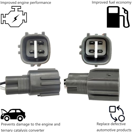 Dropwater Front and Rear Oxygen Sensor Set Compatible with Toyota Tacoma 2001-2004 2.7L 3.4L 2Pcs O2 Sensors 234-9001 234-4189 - Image 5