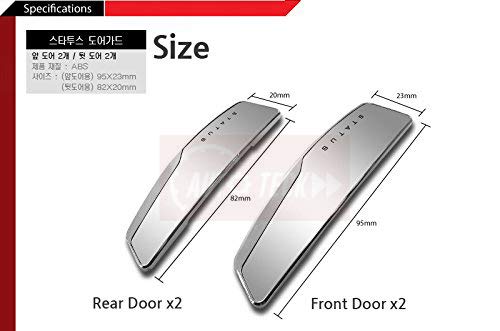 Status WV001RCA0086 Auto Hub Car Door Guard (Black), Universal Fit | Plastic - Image 3