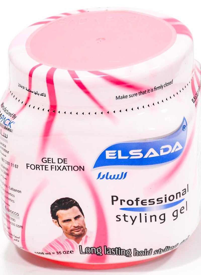 ELsada Professional Styling Gel Long Lasting Hold Hair Styling 1000 Ml