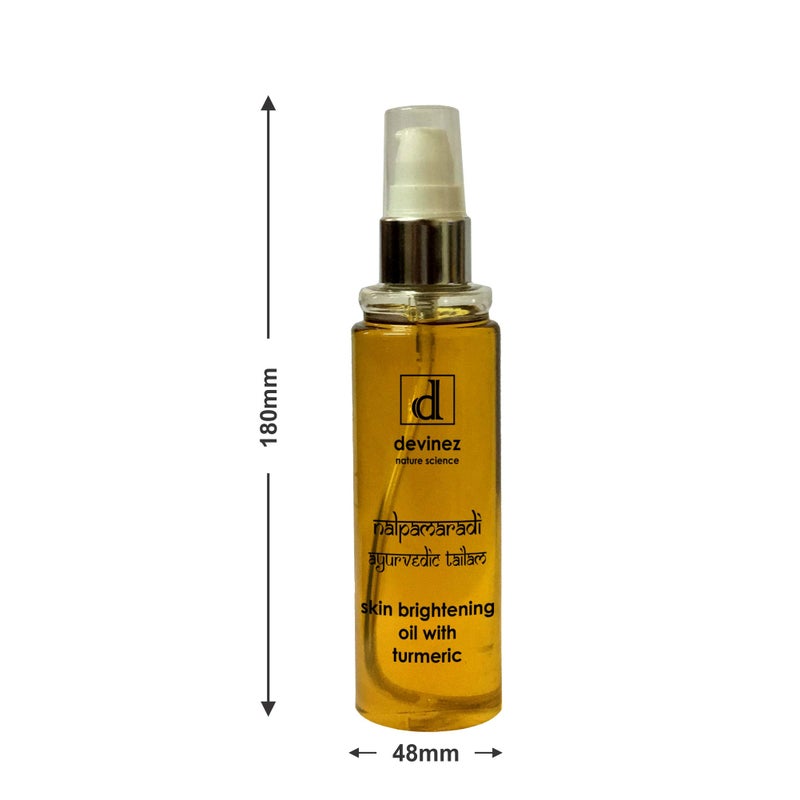 Devinez Natural Science Ayurvedic Nalpamaradi Thailam Skin Brightening Oil with Turmeric, 200ml - Image 2