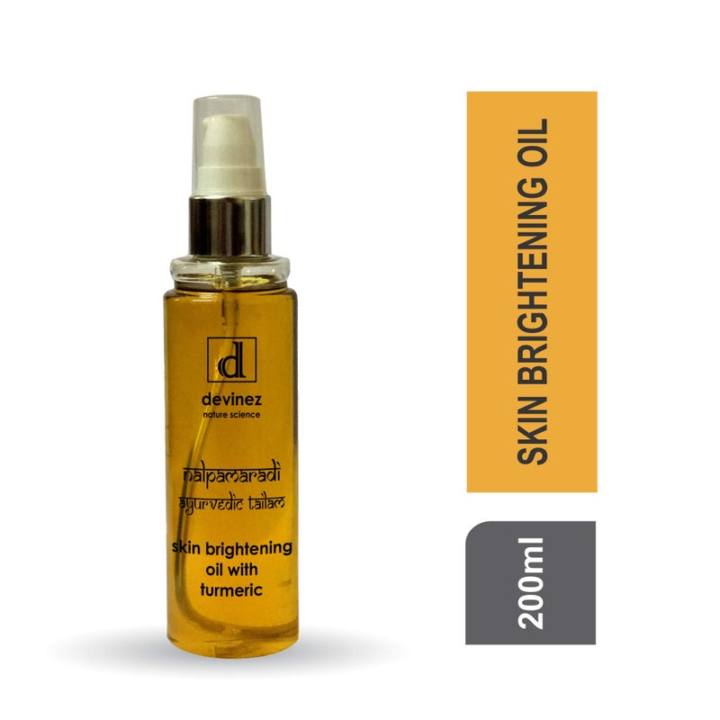 Devinez Natural Science Ayurvedic Nalpamaradi Thailam Skin Brightening Oil with Turmeric, 200ml - Image 4