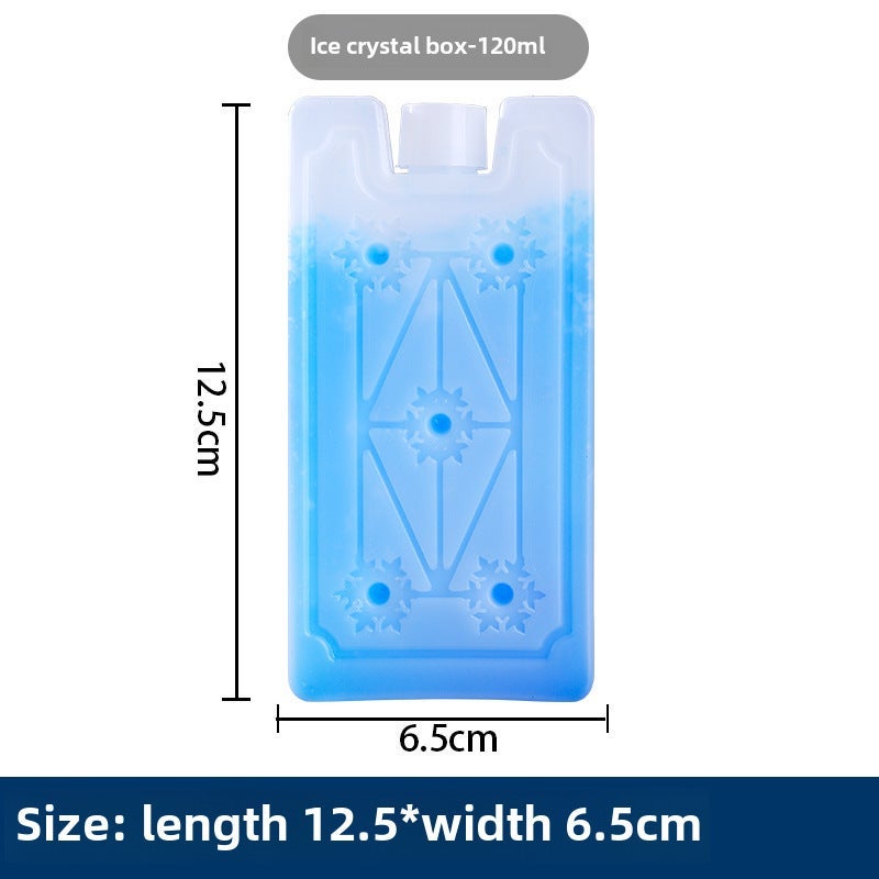 Reusable Blue Ice Brick Box for Cooling 120ml ice board without water injection