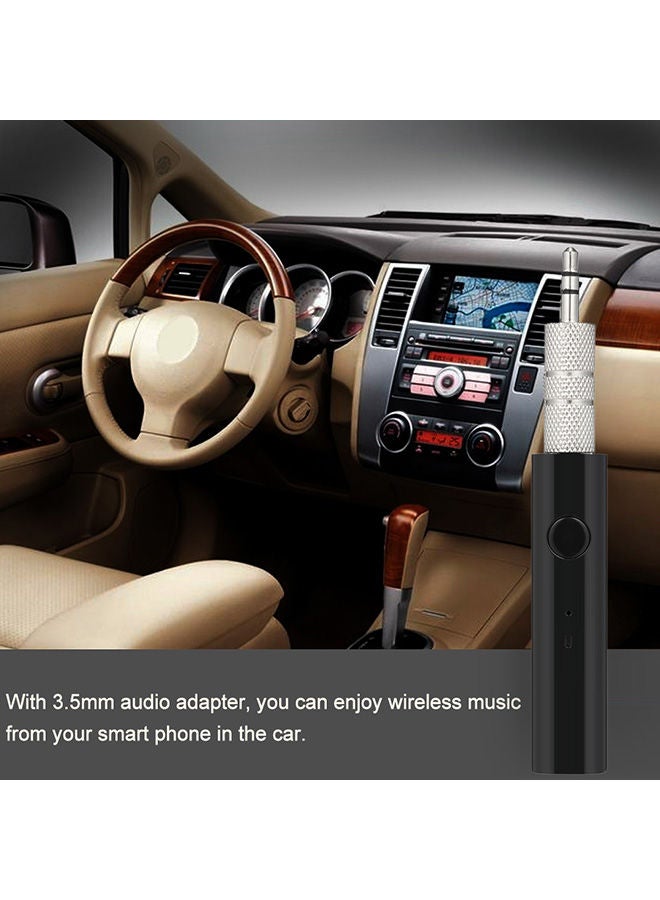 NIBEMINENT Bluetooth Wireless Audio Receiver With Microphone V425 Black/Silver - Image 3