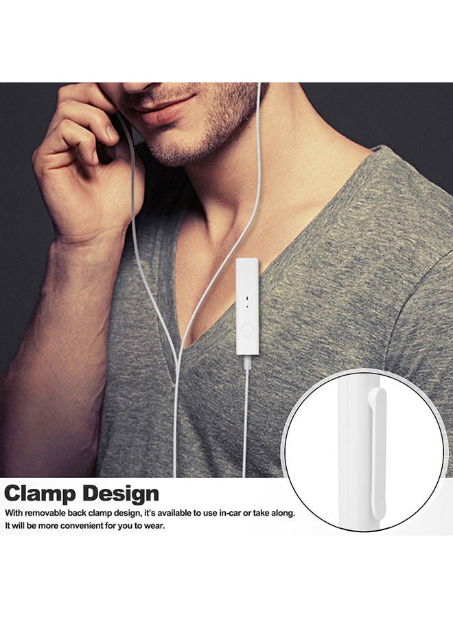 NIBEMINENT Bluetooth Wireless Audio Receiver With Microphone V425 Black/Silver - Image 2