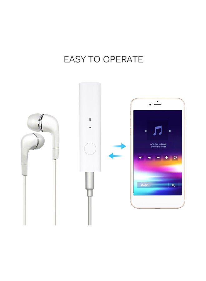 NIBEMINENT Bluetooth Wireless Audio Receiver With Microphone V425 Black/Silver - Image 5