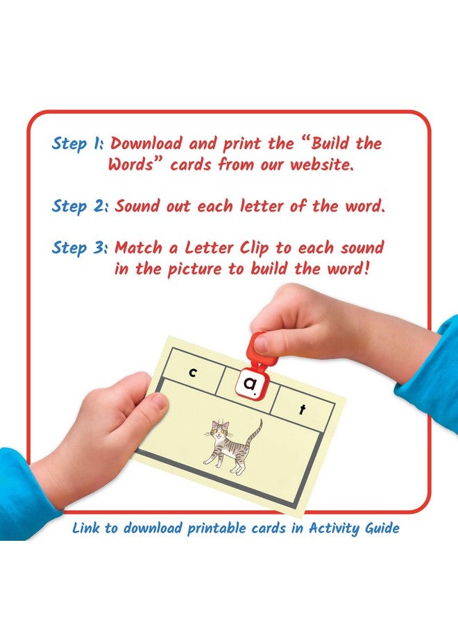 hand2mind hand2mind Learn My Letters Fine Motor Clips, Kids Clothespin Activities, Letter Practice for Preschoolers, Toddler Alphabet Learning Toys, Pincer Grasp Toys, Fine Motor Toys, Reading Manipulatives  - Image 3