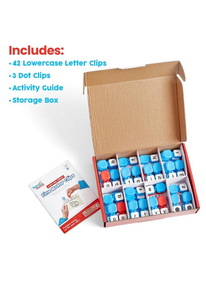 hand2mind hand2mind Learn My Letters Fine Motor Clips, Kids Clothespin Activities, Letter Practice for Preschoolers, Toddler Alphabet Learning Toys, Pincer Grasp Toys, Fine Motor Toys, Reading Manipulatives  - Image 2