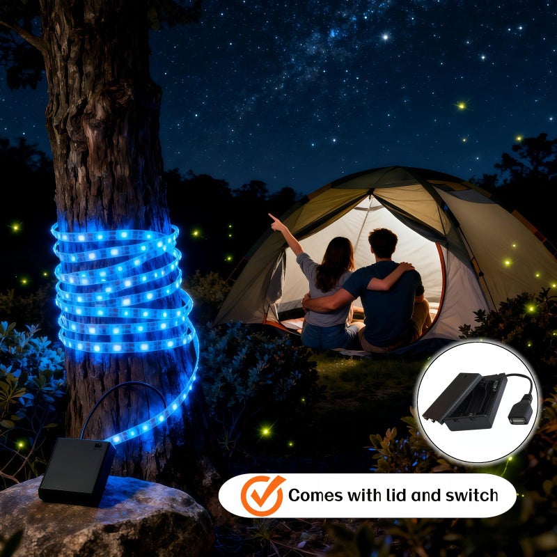 RyanDesign 2-Pack 3 AA Battery Holder with USB Cable & On/Off Switch - 4.5V-5V Output, Secure Cover, Flame Retardant Material - for LED Strips, Toys, Motors & Emergency Power Supply - Image 5