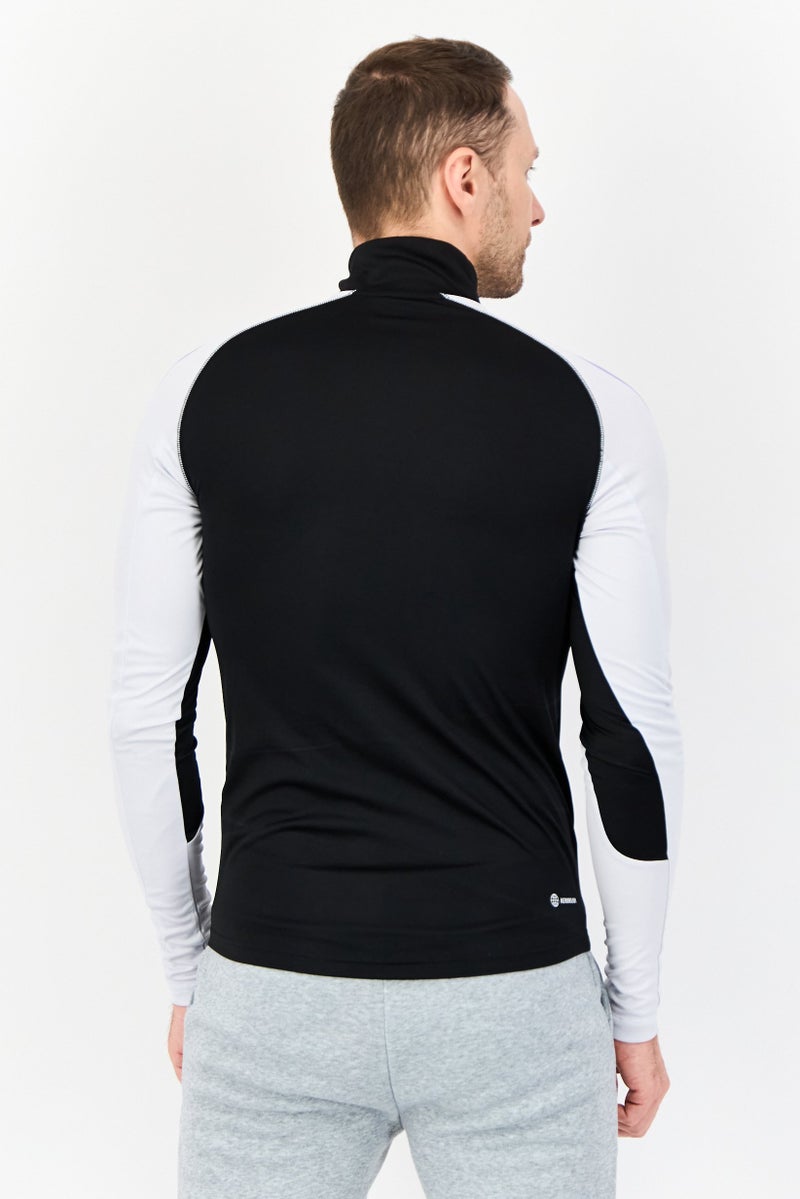 Adidas Men Sportswear Fit Long Sleeve Running T-Shirt, Black  - Image 2