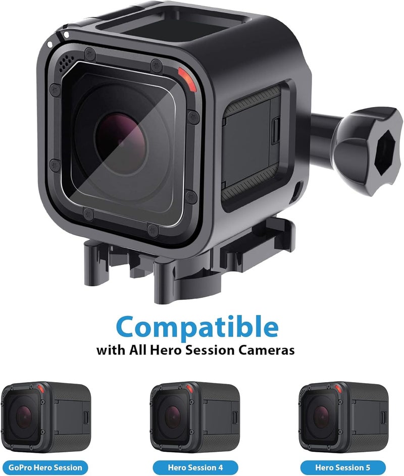 eWINNER Low Profile Portable Frame Housing Mount for GoPro Hero 5 and Hero 4 Session - Image 2