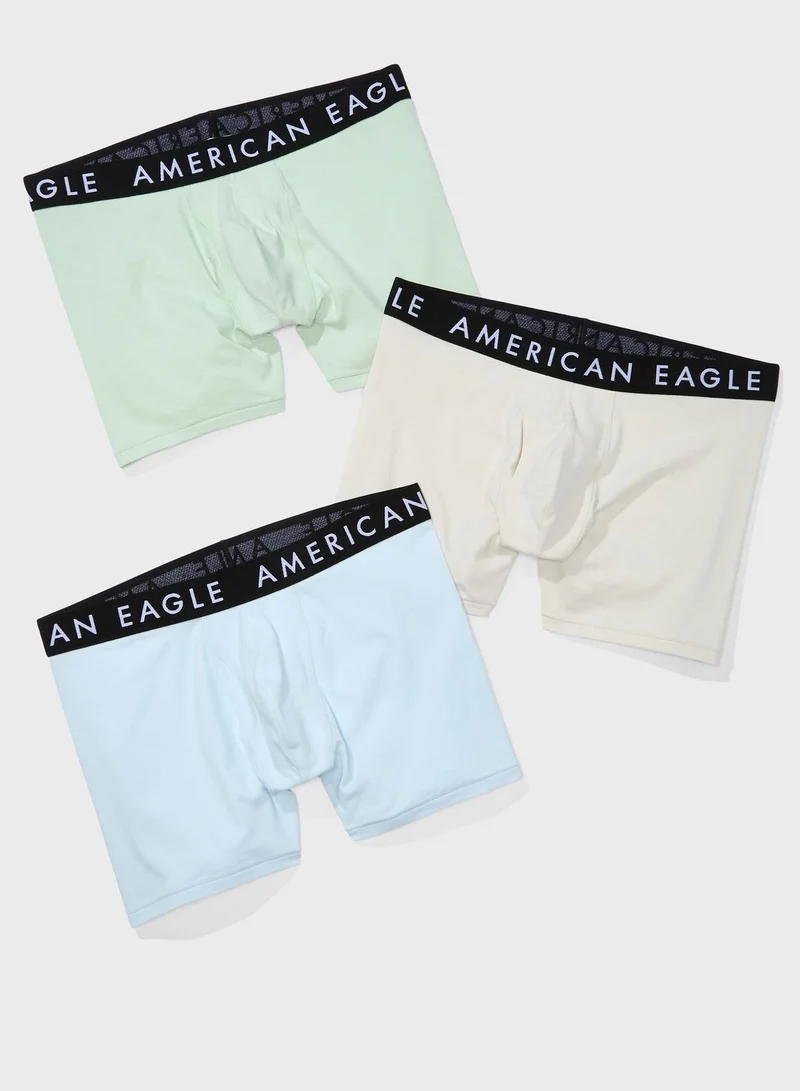 امريكان ايجل 3 Pack Logo Band Trunks