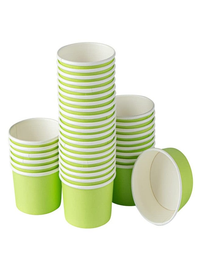 Restaurantware Coppetta 3 Ounce Paper Cups, 200 Durable To Go Cups - Lids Sold Separately, Disposable, Green Paper Dessert Cups, Freezable, For Cafes And Restaurants - Restaurantware - Image 2