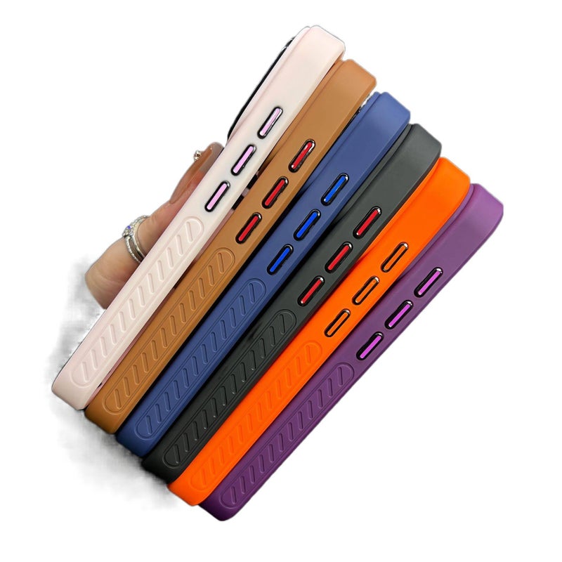 غطاء MagSafe بسيليكون لـ iPhone 14 / 14 Plus / 14 Pro / 14 Pro Max مع مقاوم للصدمات وحماية من السقوط مع مقاوم للصدمات مع مقاوم لبصمات الأصابع مع مقاوم للخدش باللون Desert Gold مغن. - Image 5